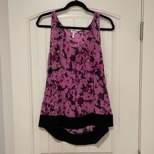 Flounce sheer printed tank
